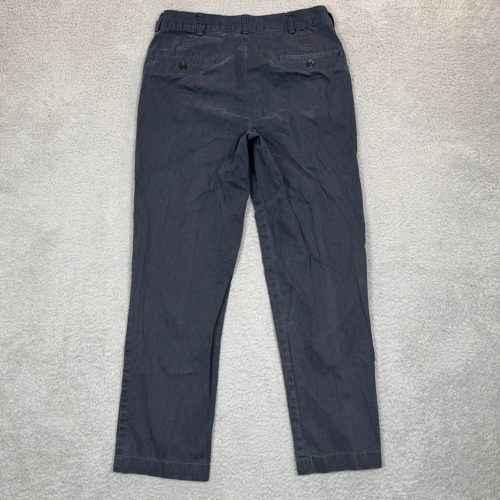 Brooks Brothers 346 Mens Chino Pants 31x30 Navy Blue Cotton Straight Leg Trouser